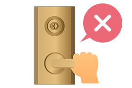 玄関の鍵トラブルのイメージ