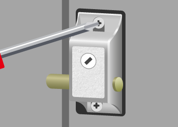 ネジで取り付ける