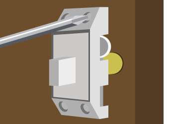 はがれて落下しないように引き戸に押し付けます