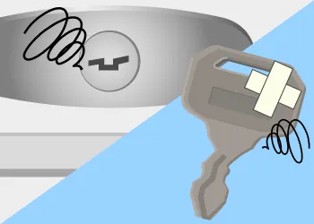 鍵や鍵穴が変形・故障している