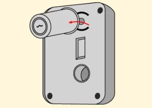 シリンダーを取り外す