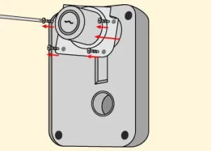 シリンダーを取り外す
