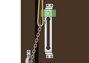 ドアチェーンを外から外す方法