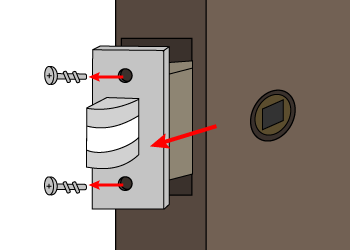 フロントプレートを取り外す
