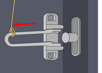 U字ロックの外からの開け方