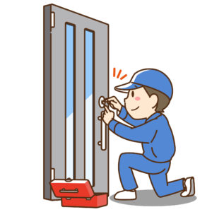 鍵開けする鍵屋