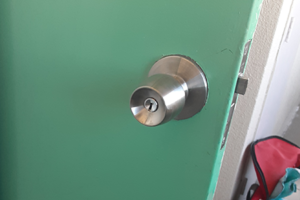 GOALの玉座に取り替えた玄関ドア