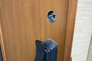 シリンダー交換作業中