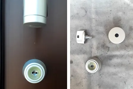 回りにくい鍵を修理