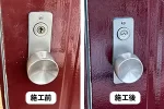 玄関のドアノブ