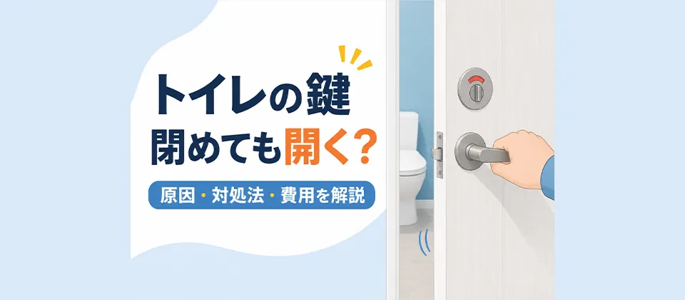 トイレの鍵閉めても開く？